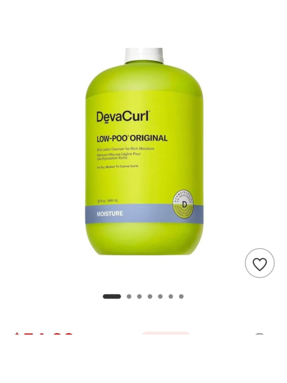 DevaCurl Low-Poo Original Moisture 12 oz bottle #lowpoo #curlcare